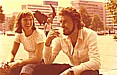 Jochen 1975 with Angelika near the Cafeteria of the Faculty of Architecture of the 'TU-Technische Universit�t Berlin', 'Ernst-Reuter Platz'_during his studies at the 'FU-Freie Universit�t Berlin' 1972-78_Jochen A. H�bener