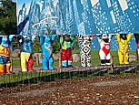 Skulpturen des Berliner B�ren, im Zentrum Berlins, Sommer 2004 