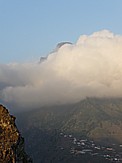 Blick vom Mirador El Time (594m �.d.M.), im Westen v. LA PALMA gelegen, zwischen Los Llanos de Aridane und Tijarafe; Blick i. d. 'Caldera de Taburiente'