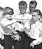 Jochen (right) together with other singers of the (Gelsenkirchen-Buer-) 'ERLER KINDERCHOR'_1957_Jochen A. H�bener