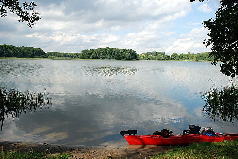 Strand einer kleinen Insel in Polen /
Masuren, Aug. 2008_Lutz Junge