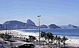 Blick aus meinem Hotelfenster an der 'Copacabana' in RIO de JANEIRO, BRASILIEN 1986_Jochen A. H�bener