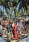 1995_INDIA_GOA_colourful Anjuna Beach Market_my motorcycle-trip around the world_Jochen A. H�bener