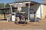 1996_AUSTRALIA_Daly Waters_Jochen ... searching for petrol_ ... fuel ... ask at the pub ... incredible, that was really funny_my motorcycle-trip around the world 1995-96_Jochen A. H�bener